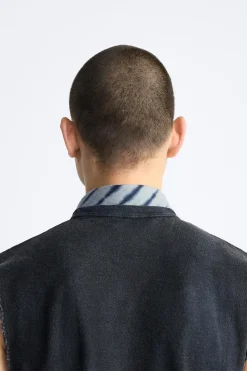 ZARA Acessórios^BANDANA COM ESTAMPADO TIE-DYE Azul