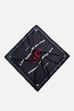 ZARA Acessórios^BANDANA ESTAMPADA COM TEXTO Preto