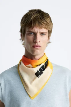 ZARA Acessórios^BANDANA ESTAMPADO EM CONTRASTE Multicolor