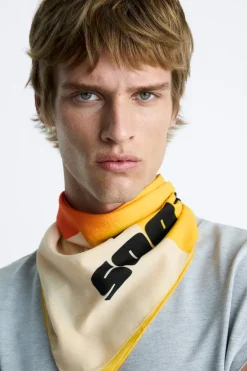 ZARA Acessórios^BANDANA ESTAMPADO EM CONTRASTE Multicolor
