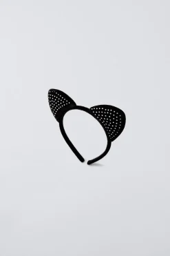 BANDOLETE COM ORELHAS DE STRASS-ZARA Store