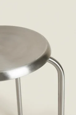 ZARA Móveis|Móveis^BANQUETA AÇO Prata-mate
