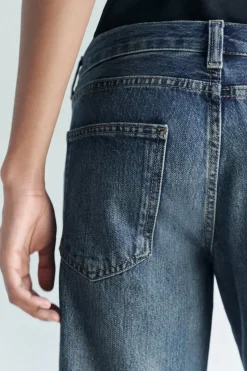 ZARA Saias / Calções^BERMUDA DENIM ZW COLLECTION CINTURA BAIXA Azul-médio