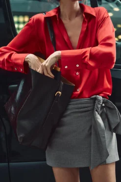 ZARA Saias / Calções^BERMUDAS LAÇO Cinzento