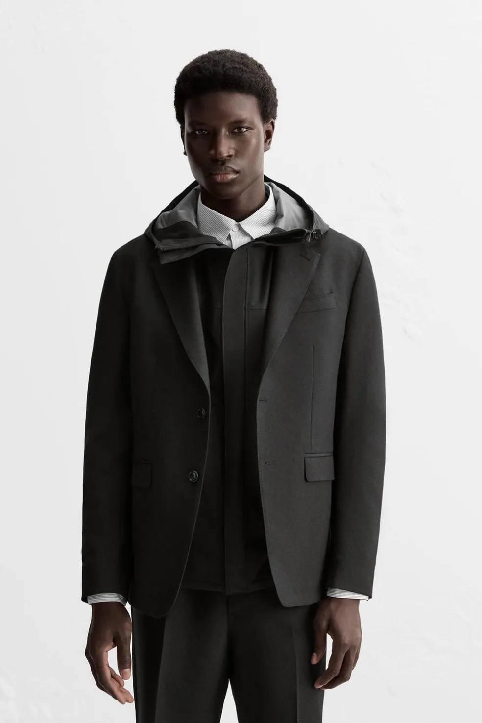 ZARA Blazers^BLAZER 100% LÃ Preto
