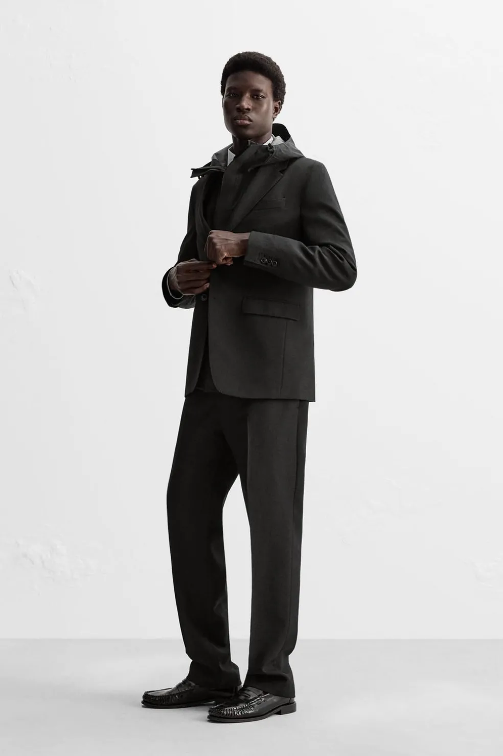 ZARA Blazers^BLAZER 100% LÃ Preto