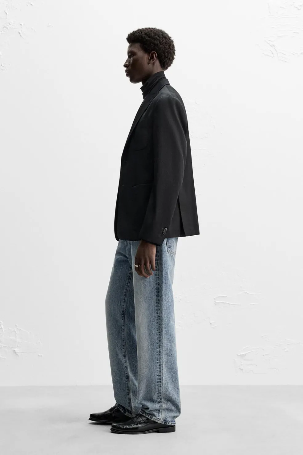 ZARA Blazers^BLAZER 100% LÃ Preto