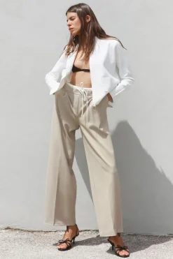 ZARA Blazers / Coletes^BLAZER ABERTO DE MALHA LISA Branco