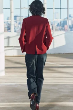 ZARA Blazers / Coletes^BLAZER BOTÕES ZW COLLECTION Borgonha