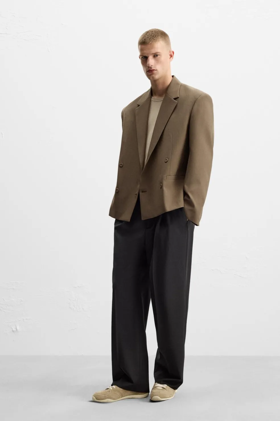 ZARA Blazers^BLAZER CROPPED FIT COM LÃ torrado
