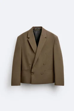 ZARA Blazers^BLAZER CROPPED FIT COM LÃ torrado