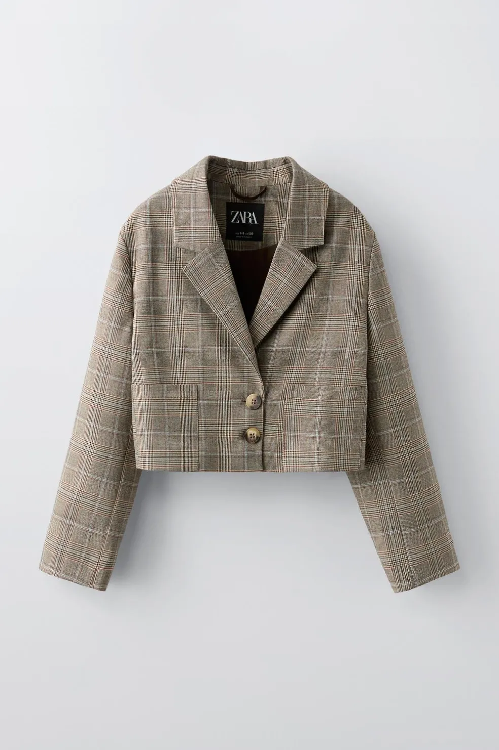 BLAZER CURTO AOS QUADRADOS-ZARA Hot
