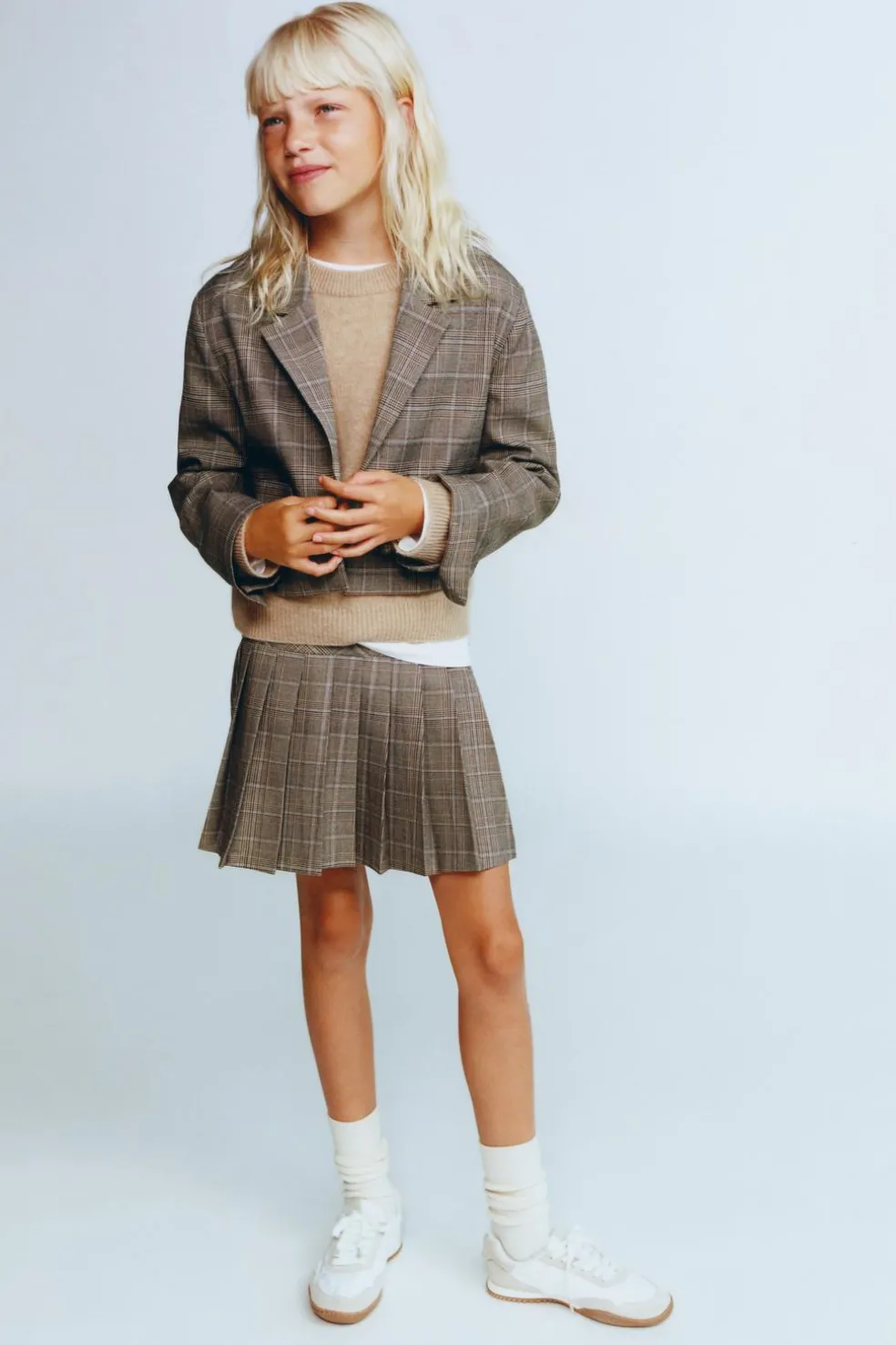 BLAZER CURTO AOS QUADRADOS-ZARA Hot