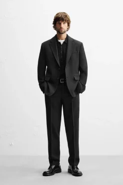ZARA Blazers^BLAZER DE FATO COM LÃ Preto
