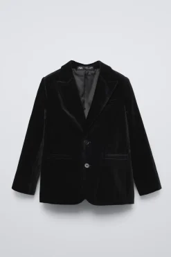BLAZER DE FATO EM VELUDO-ZARA Clearance