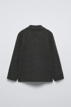 BLAZER DE MALHA COM BOTÕES-ZARA Cheap
