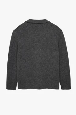 ZARA Camisola / Casacos|Blazers^BLAZER DE MALHA LÃ X STEFANO PILATI Cinzento-vigoré