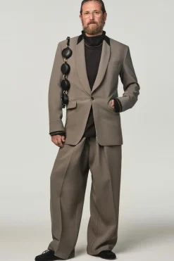 ZARA Blazers^BLAZER FATO CONTRASTE X STEFANO PILATI Cinzento