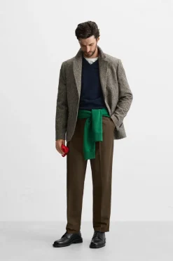 ZARA Blazers^BLAZER PATA DE GALO Areia / Preto