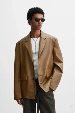 ZARA Blazers^BLAZER POLIPELE LIMITED EDITION Castanho
