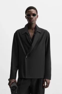 ZARA Blazers^BLAZER QUIMONO Preto