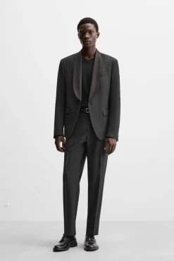 ZARA Blazers^BLAZER SMOKING Preto
