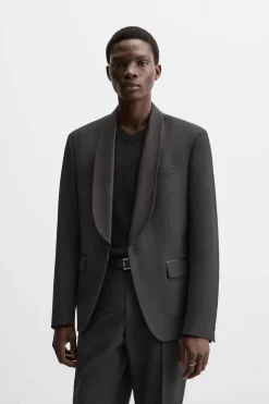 ZARA Blazers^BLAZER SMOKING Preto