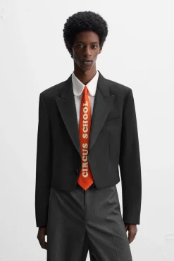 ZARA Blazers^BLAZER SMOKING CROPPED X HARRY LAMBERT Preto