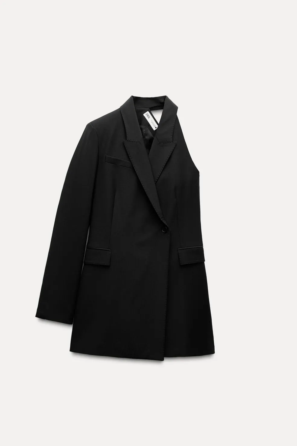ZARA Vestidos^BLAZER VESTIDO ASSIMÉTRICO ZW COLLECTION Preto