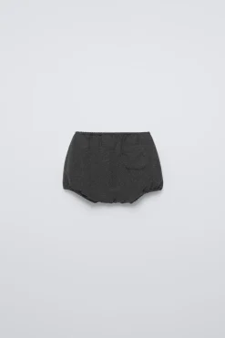 BLOOMER DE MALHA COM BOLSO-ZARA Fashion