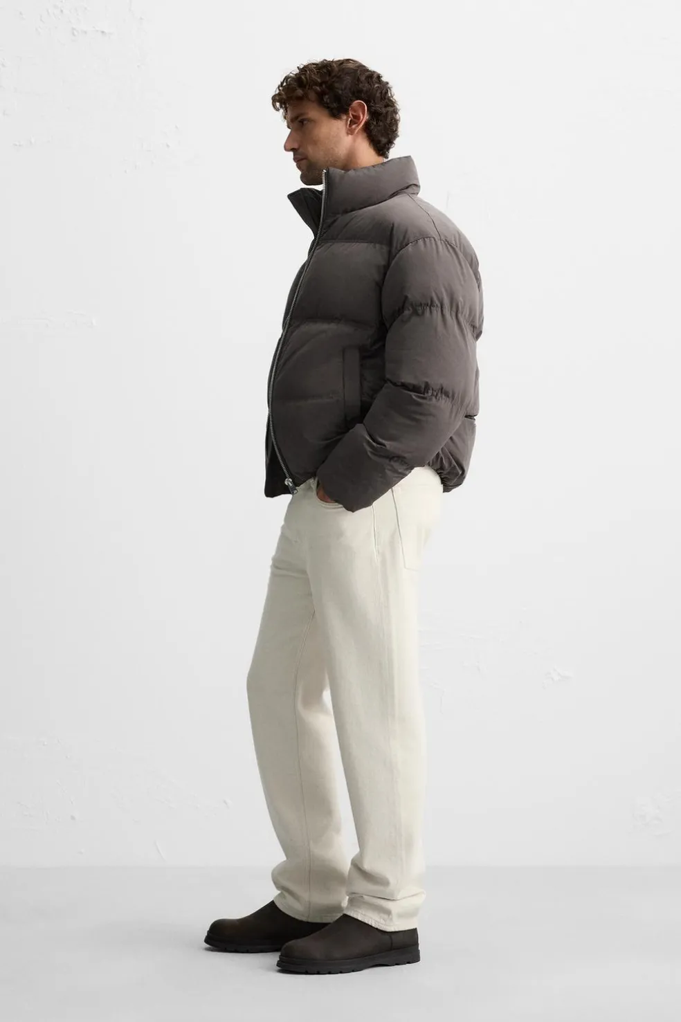 ZARA Vestuário De Inverno|Blusões^BLUSÃO ACOLCHOADO Castanho