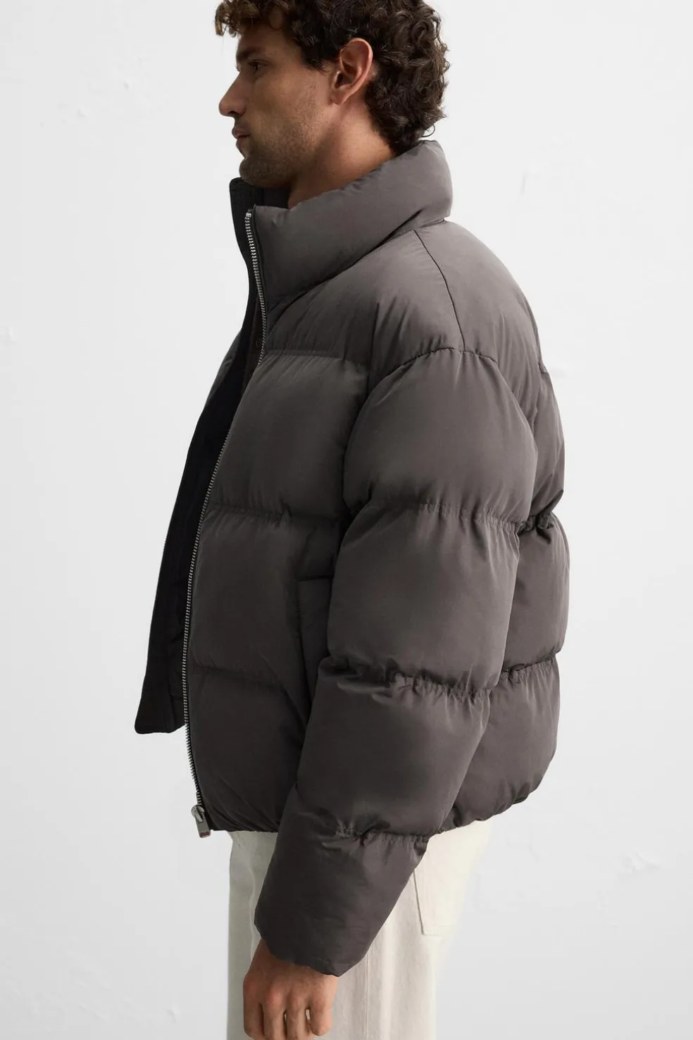ZARA Vestuário De Inverno|Blusões^BLUSÃO ACOLCHOADO Castanho