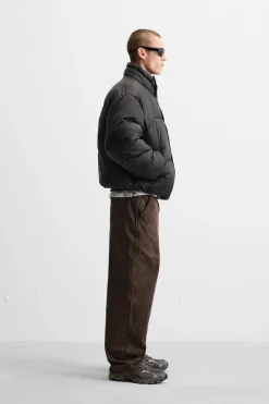 ZARA Blusões|Casacos De Pluma^BLUSÃO ACOLCHOADO BOXY FIT Preto