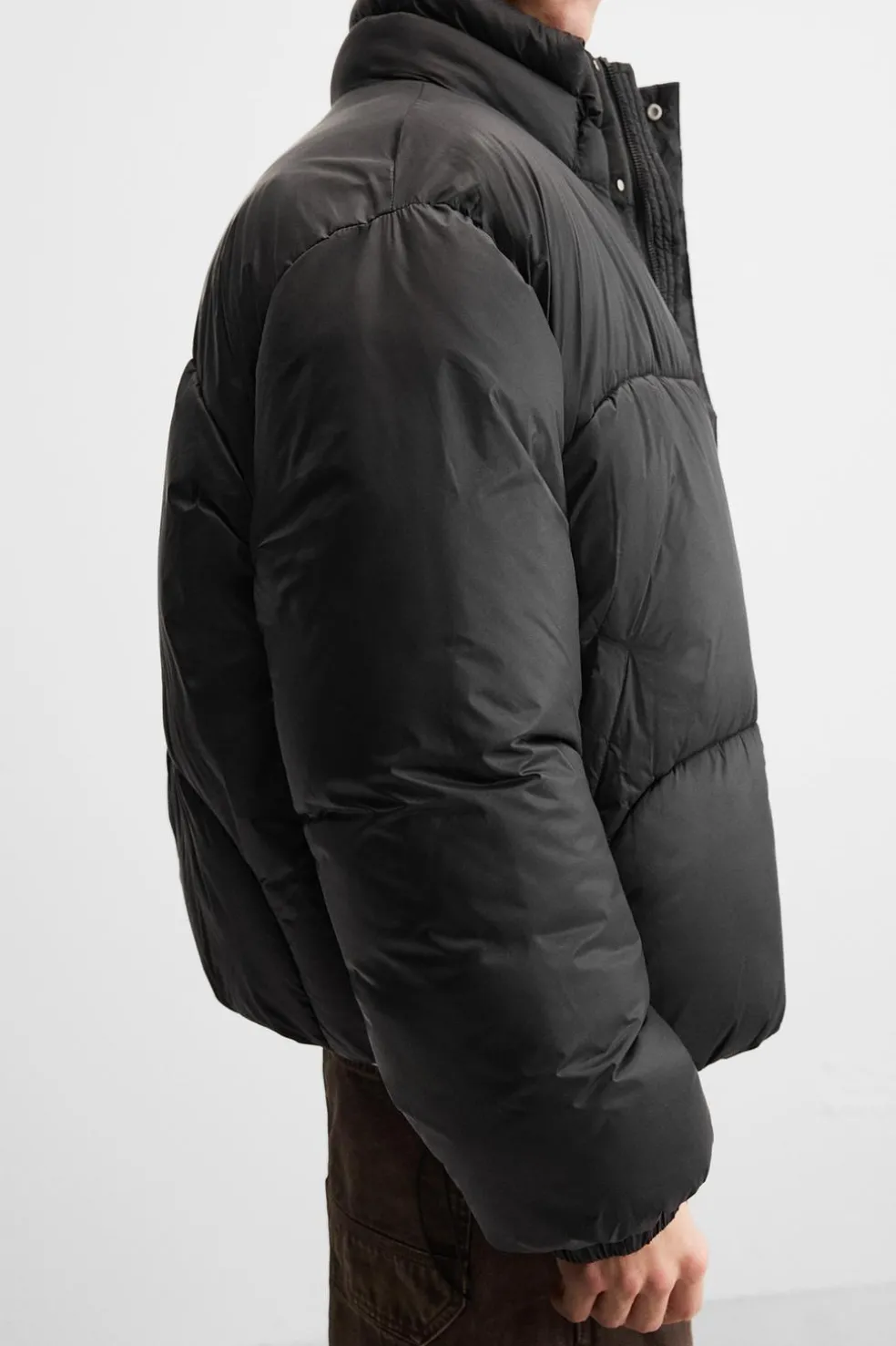 ZARA Blusões|Casacos De Pluma^BLUSÃO ACOLCHOADO BOXY FIT Preto