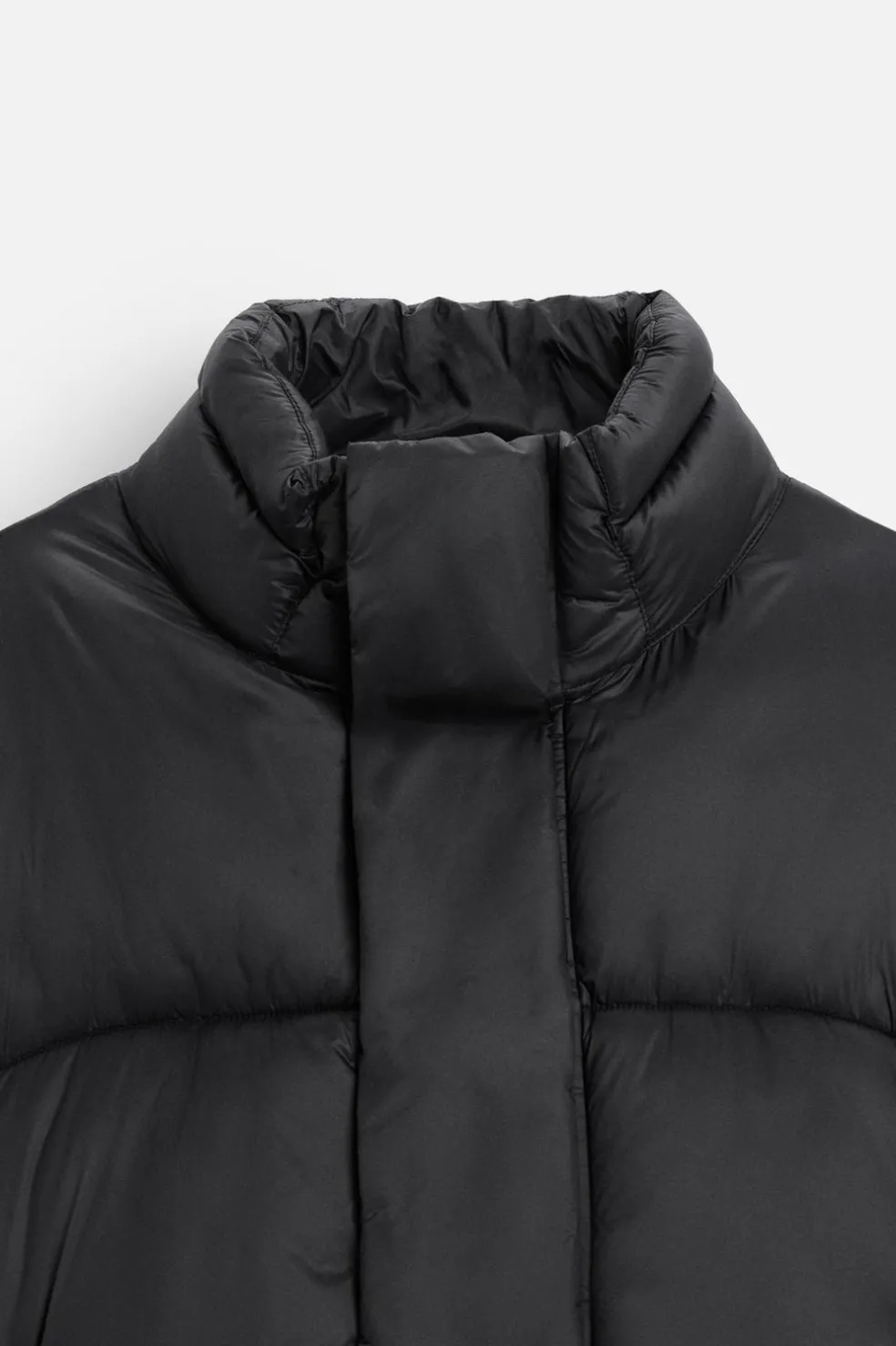 ZARA Blusões|Casacos De Pluma^BLUSÃO ACOLCHOADO BOXY FIT Preto