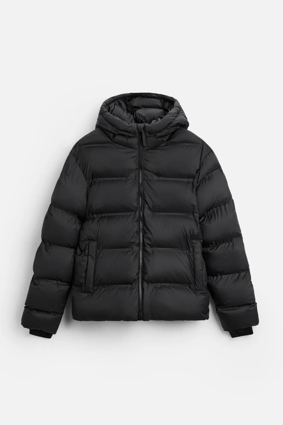 ZARA Vestuário De Inverno|Blusões^BLUSÃO ACOLCHOADO CAPUZ Preto