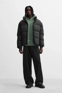 ZARA Vestuário De Inverno|Blusões^BLUSÃO ACOLCHOADO COLOR BLOCK Preto