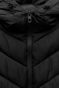 ZARA Blusões^BLUSÃO ACOLCHOADO COMBINADO Preto