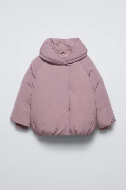 BLUSÃO ACOLCHOADO CRUZADO WATER REPELLENT-ZARA Outlet