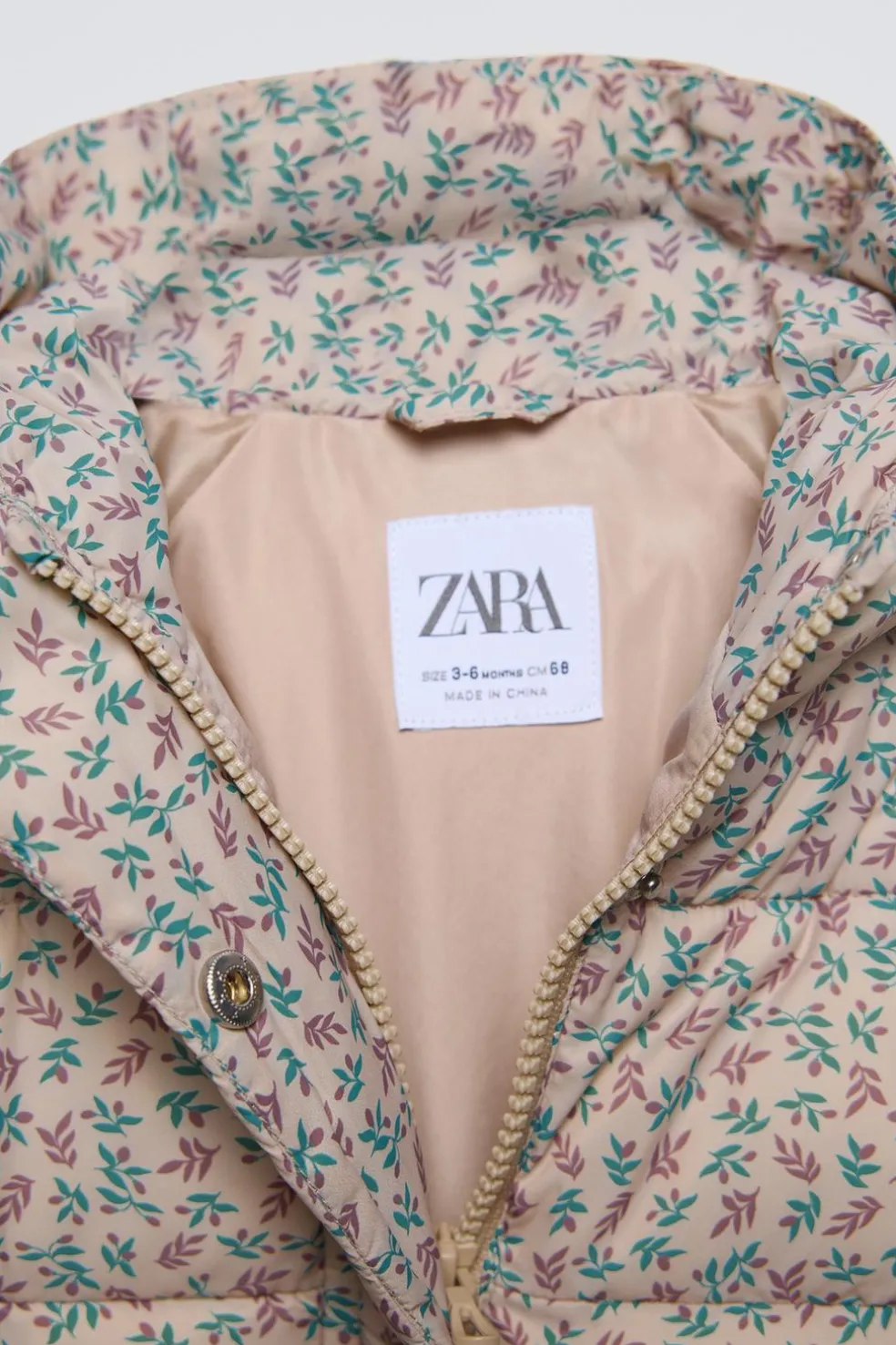BLUSÃO ACOLCHOADO FLORES-ZARA Discount