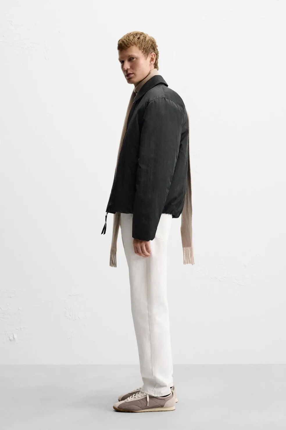 ZARA Blusões^BLUSÃO ACOLCHOADO SATINADO Preto