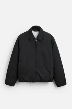 ZARA Blusões^BLUSÃO ACOLCHOADO SATINADO Preto