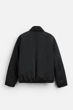 ZARA Blusões^BLUSÃO ACOLCHOADO SATINADO Preto