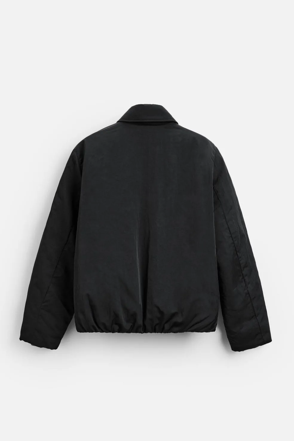 ZARA Blusões^BLUSÃO ACOLCHOADO SATINADO Preto