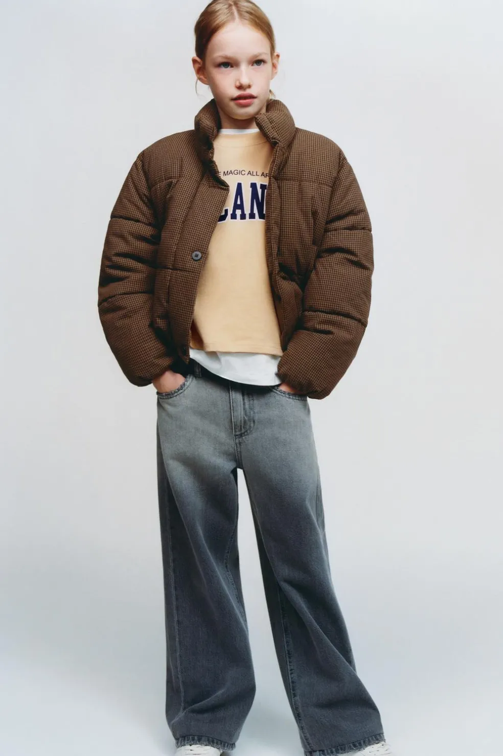 BLUSÃO ACOLCHOADO XADREZ VICHY-ZARA Online