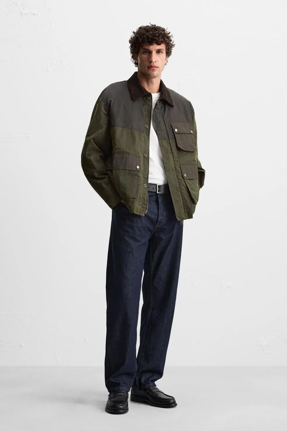ZARA Blusões^BLUSÃO AMOVÍVEL PATCHWORK Verde