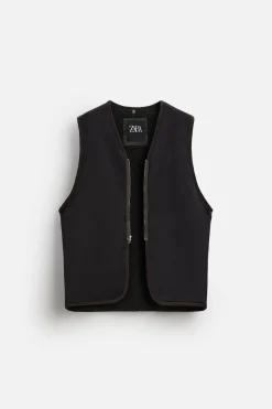 ZARA Blusões^BLUSÃO AMOVÍVEL PATCHWORK Verde