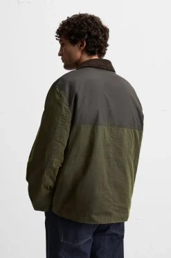 ZARA Blusões^BLUSÃO AMOVÍVEL PATCHWORK Verde