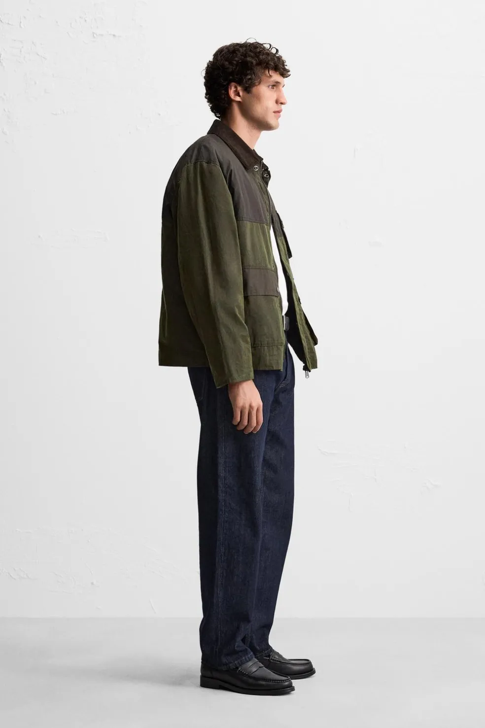 ZARA Blusões^BLUSÃO AMOVÍVEL PATCHWORK Verde