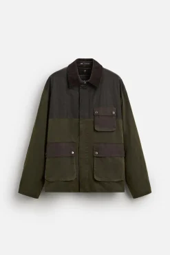 ZARA Blusões^BLUSÃO AMOVÍVEL PATCHWORK Verde